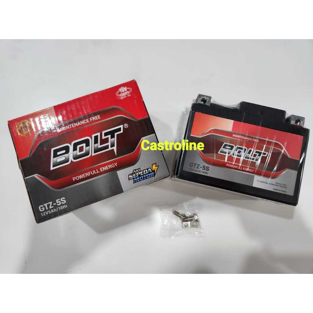 BOLT GTZ5S AKI MOTOR VARIO 110 ACCU KERING MF 12 V 5 AH 5AH 12V GTZ5 10HR 10 HR