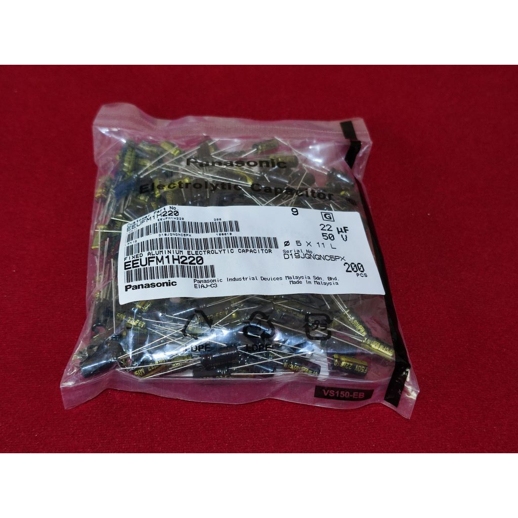 Panasonic FM 22uF 50V Very Low Impedance Electrolytic Capacitor 105C