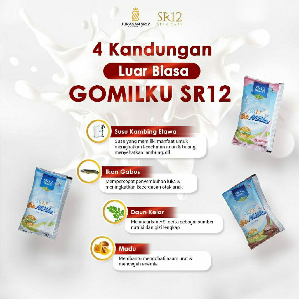 

susu kambing etawalin gomilku SR 12 renteng isi 10