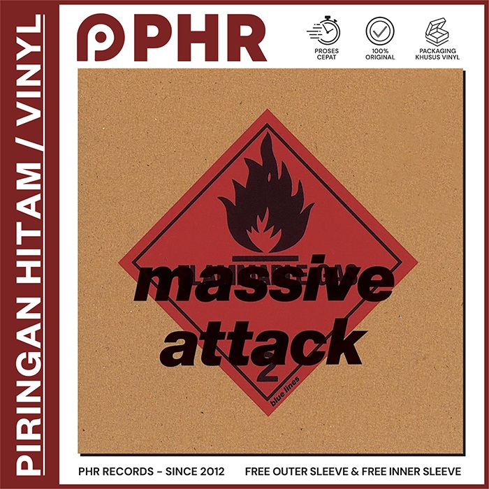 Vinyl MASSIVE ATTACK - Blue Lines [Piringan Hitam/LP/PH]