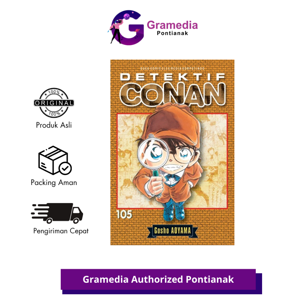 GRAMEDIA PONTIANAK - DETECTIVE CONAN 105 - KOMIK DETECTIVE CONAN SERIES