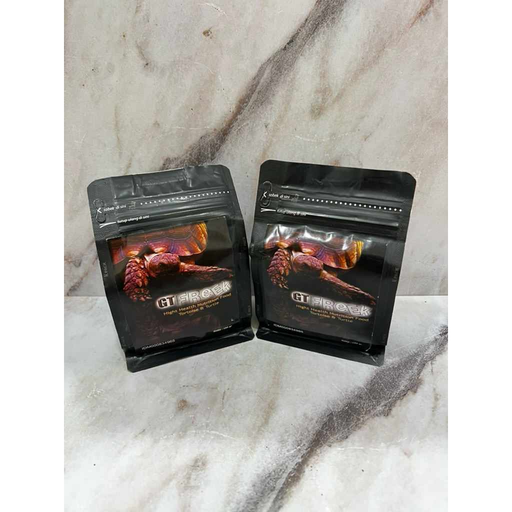 Pelet Kura Kura GT FREEK 100gram / Makanan kura kura Sulcata Pardalis aldabra