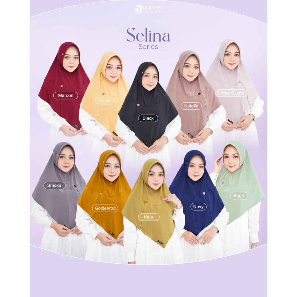 DAFFI HIJAB SELINA SERIES / BERGO DAFFI SELINA / HIJAB DAFFI SELINA SERIES / HIJAB BERGO INSTAN DAFF