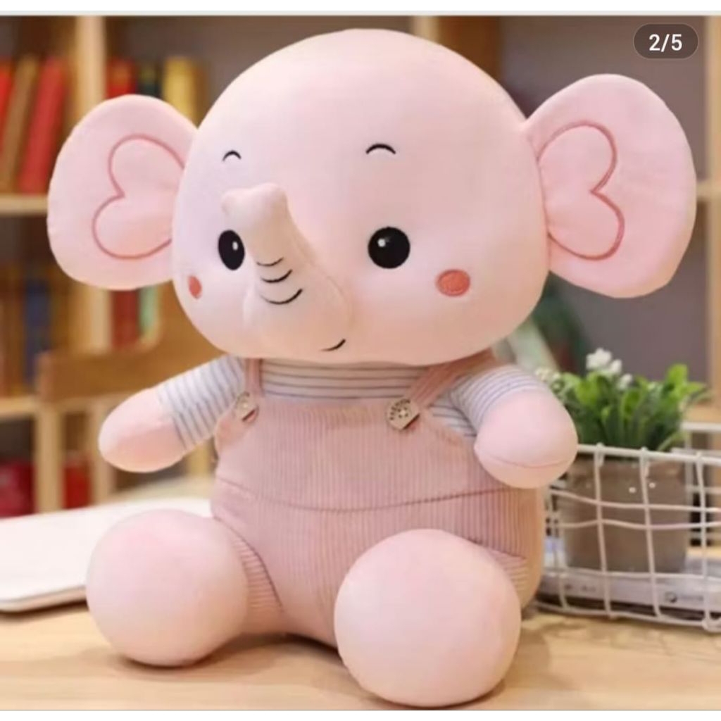 boneka gajah elephant cute gemoy mainan anak  murah miniso kado hadiah