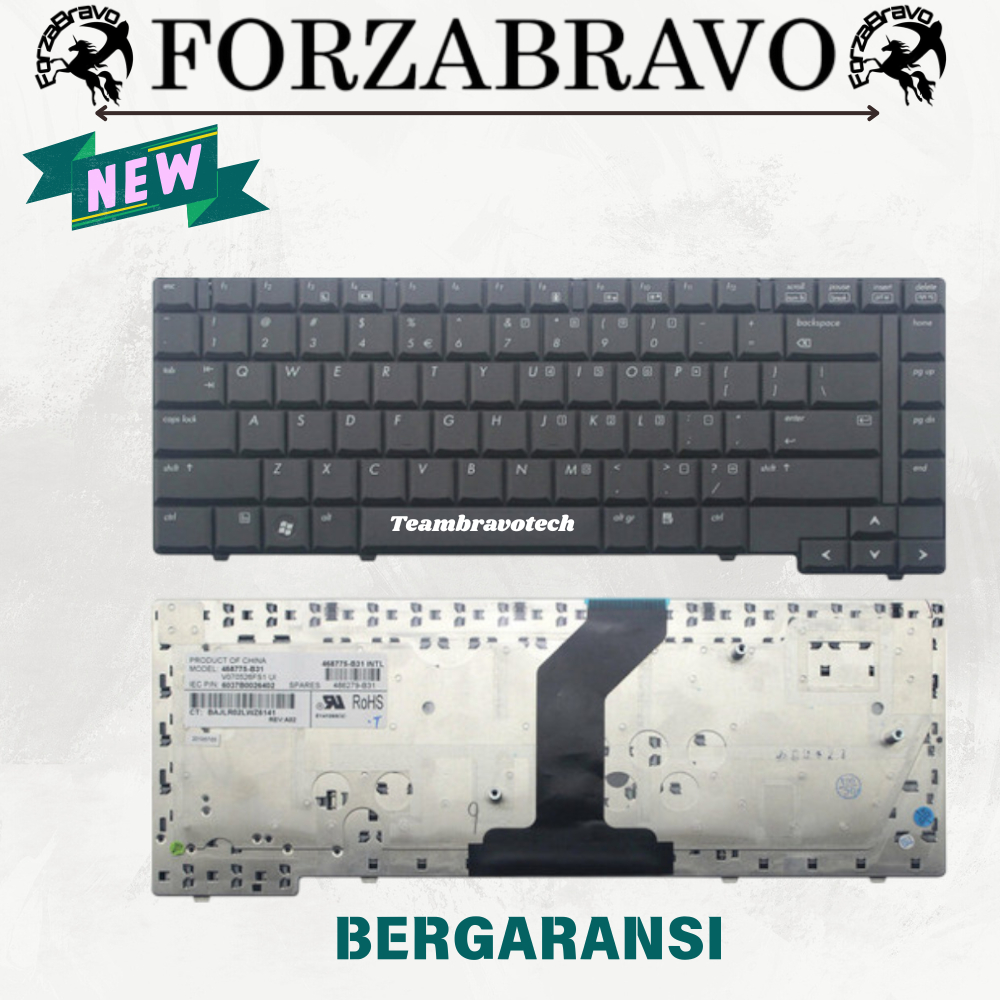 Keyboard laptop HP Compaq 6530b 6535b 6455B 6730B 6735B 6531B 6730P 468776-031 Black