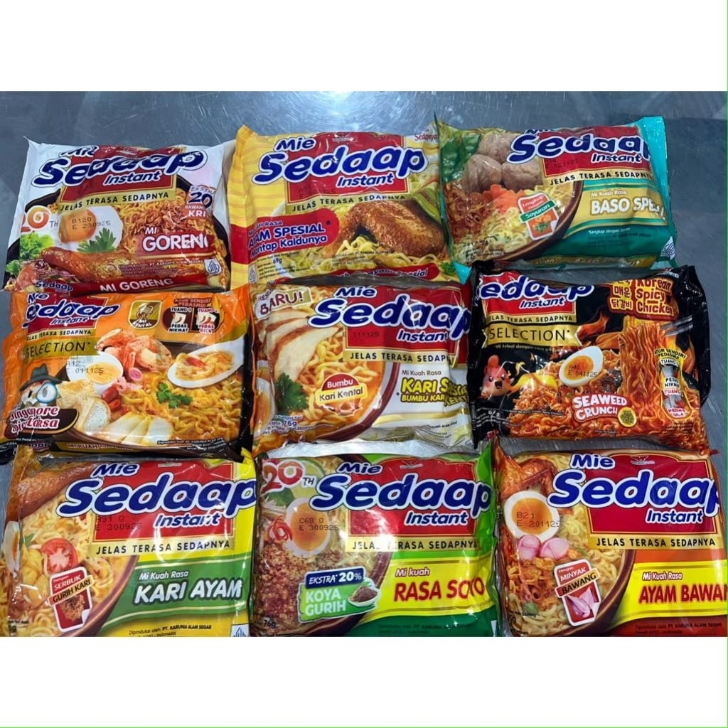 

Sedaap Mie Instan Goreng dan Kuah