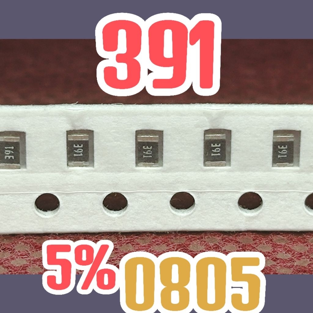 10pcs Chip resistor smd 391 390R 5% size 0805 2012 390 ohm 390ohm