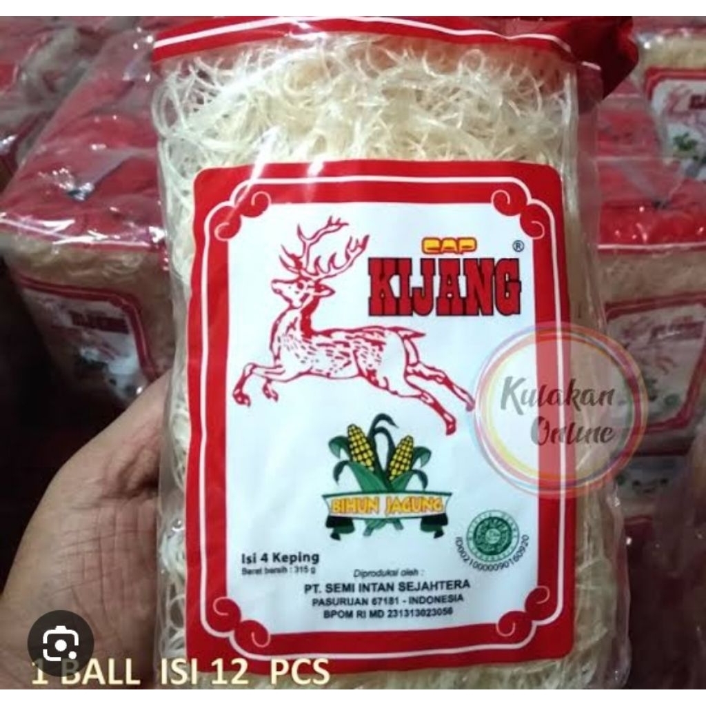 

1 ball bihun jagung kijang merah 320gr 4keping(1ball isi 12pak)