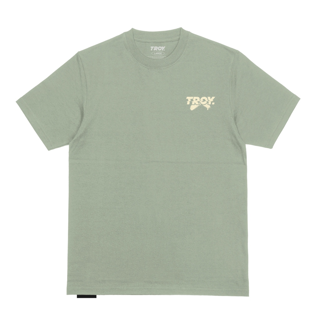 Troy Company T-shirt Sage Green Time Of Life - Kaos Lengan Pendek Kaos Hijau Sage MTD 3158