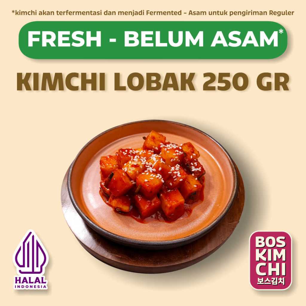 

Kimchi Lobak 250 gr | Boskimchi | Kkakdugi