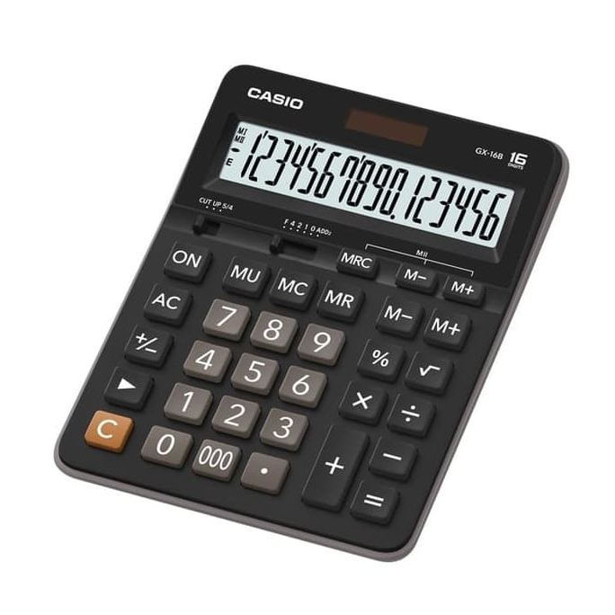 

ORIGINAL GARANSI 1 TAHUN Casio GX 16B - Calculator Desktop Kalkulator Meja Kantor Office GX-16B