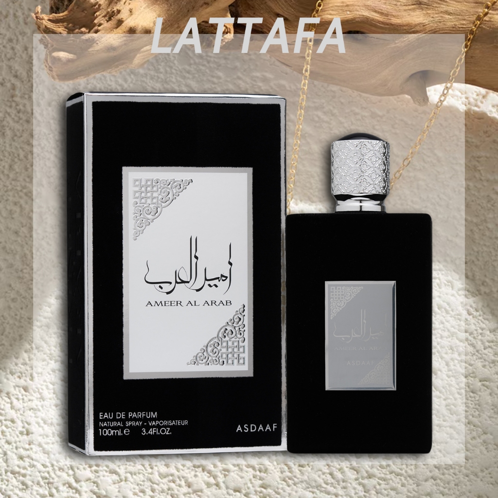 Lattafa Parfum EDP, Lattafa Ameer Al Arab Parfum 100ml, Parfum Pria Wangi Tahan Lama, Parfum Pria Ta