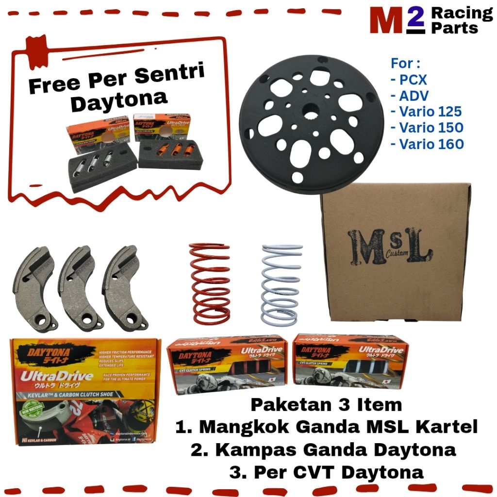 Paketan Pulley Belakang Vario 125 PCX Vario 150 ADV Vario 160