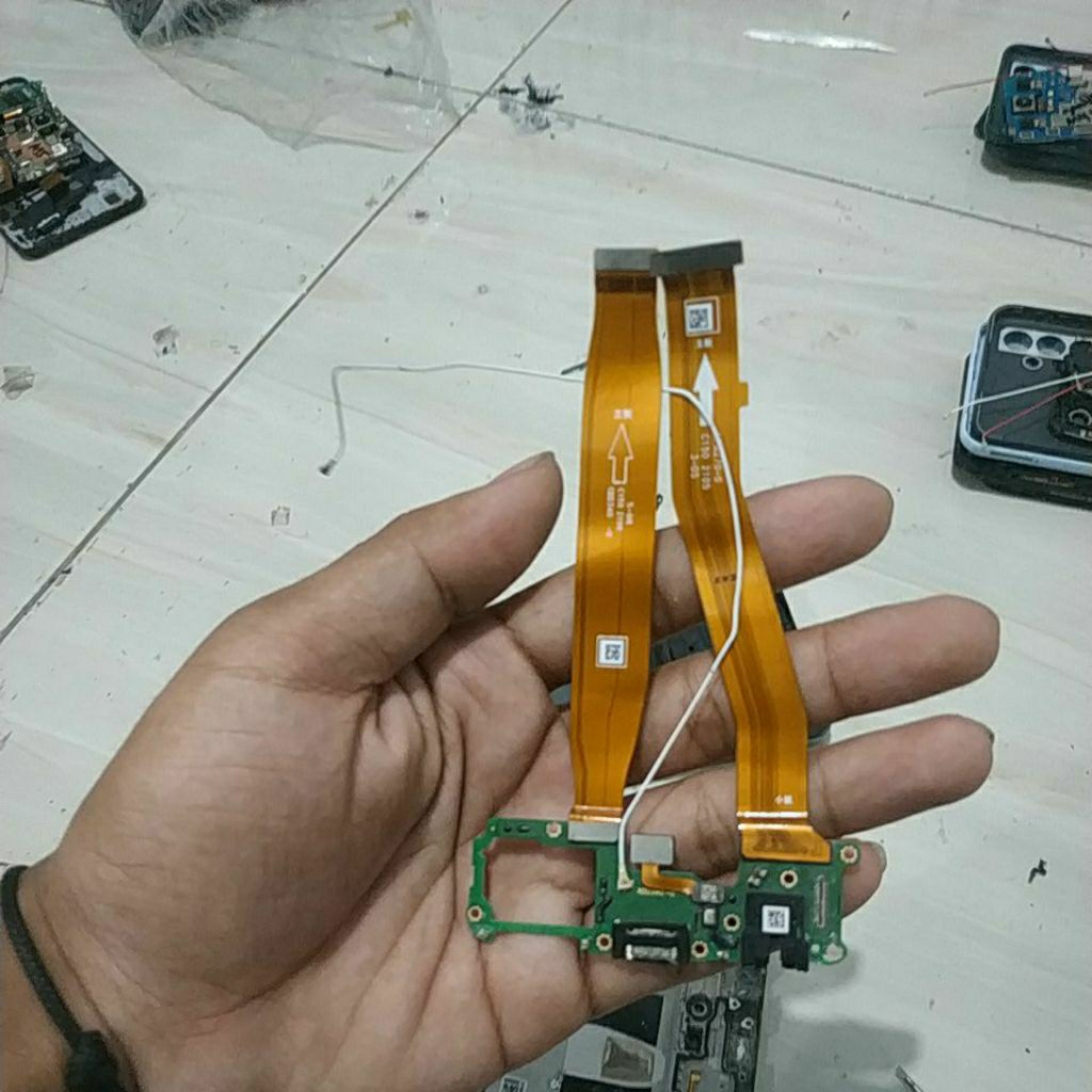 fleksibel board cas bekas Oppo Reno 5f,minus soket