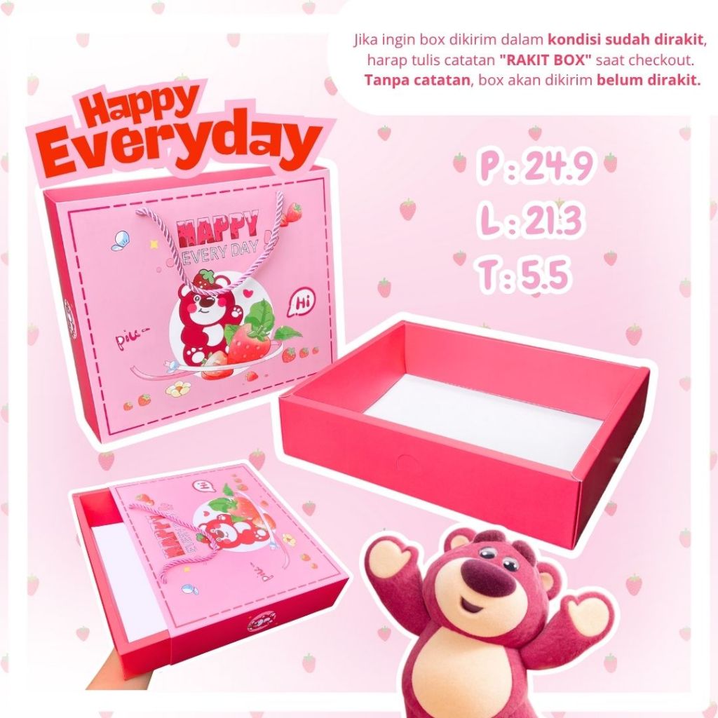 

Hampers Gift Box Baju Bayi Karakter Cute Acc