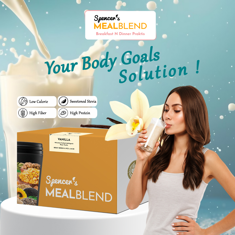 

Spencer MealBlend - Meal Replacement Rendah Kalori Tinggi Serat Protein Cocok Untuk Diet