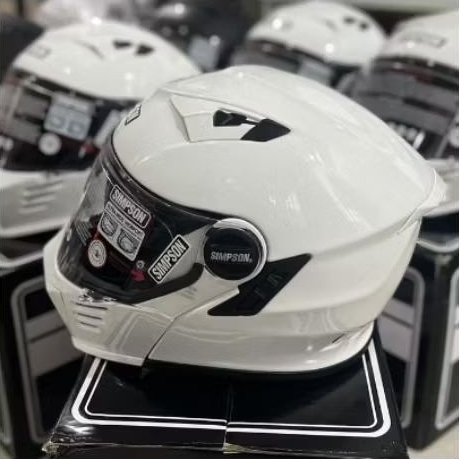Helm Modular Simpson Darksome White Original Mod Bandit