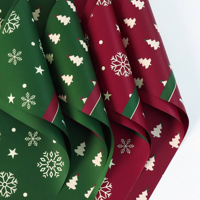 

20lembar Cellophane tema Merry Christmas/ Wrapping Natal/ Celophane Merah Natal