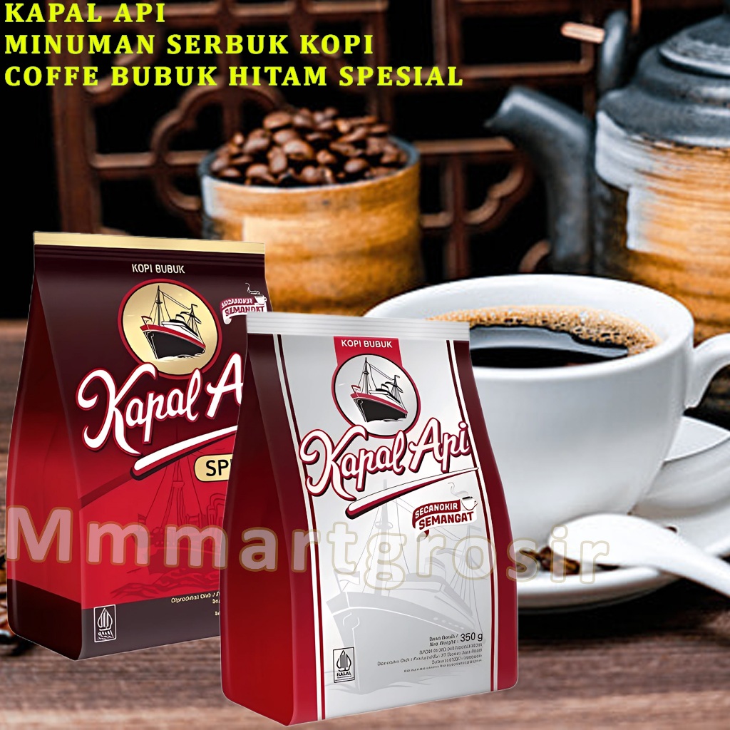 

Kopi Kapal Api / Minuman Bubuk Kopi Instan / Coffee Bubuk Tanpa Gula / 350gr
