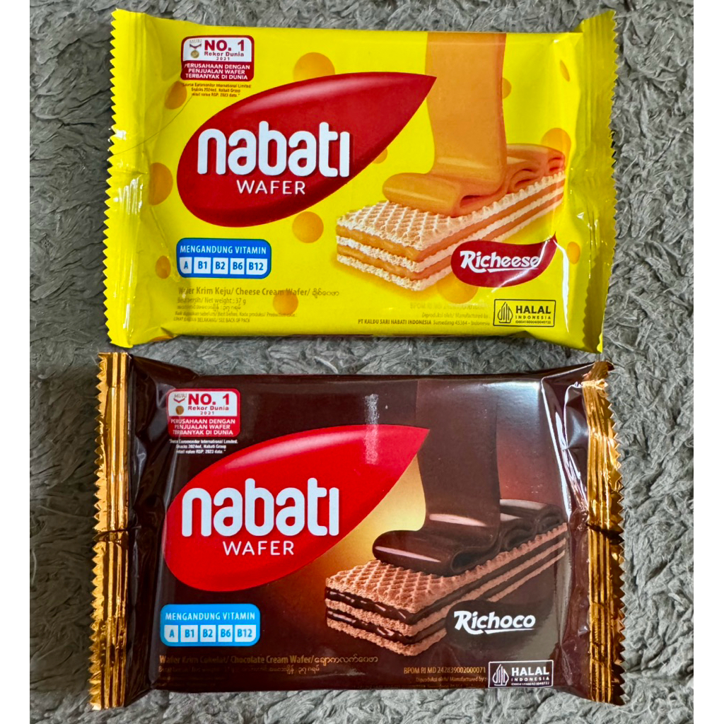 

Nabati wafer richeese & richoco 37gr ecer per pcs