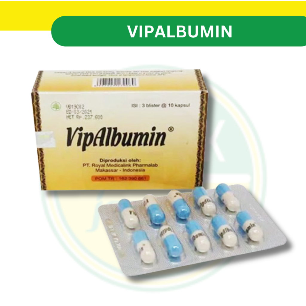 VIP ALBUMIN - EKSTRAK IKAN GABUS - 1 STRIP