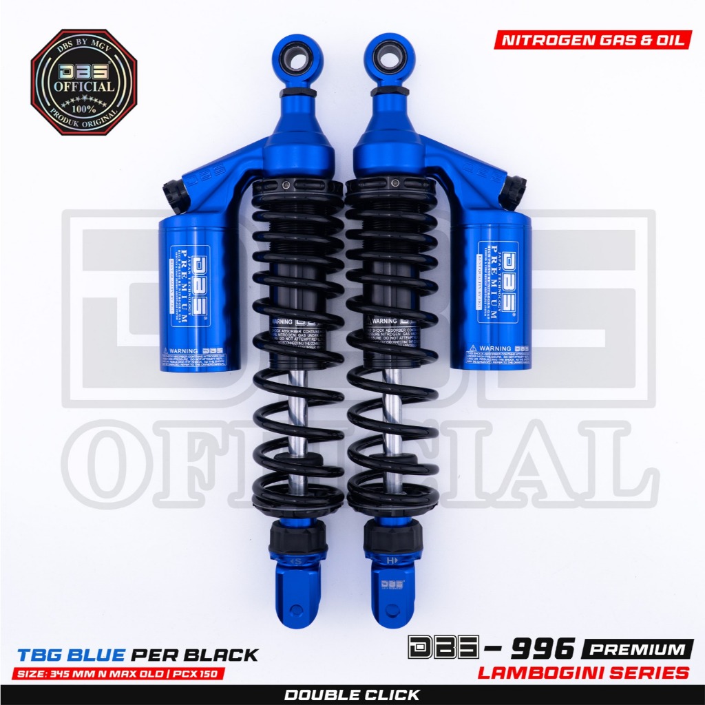 DBS 996 Series Double Klik Shock Belakang Nmax Old Pcx150 Pcx160 ukuran 345mm