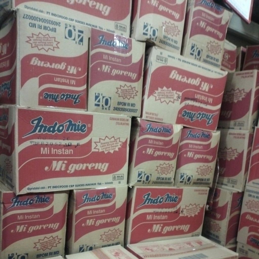 

Indomie goreng 1 dus isi 40