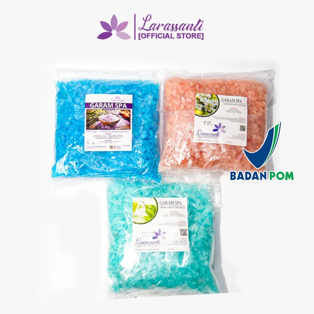 

LARASSANTI - Garam Spa 1kg GREEN TEA [BPOM] ORIGINAL LARASSANTI GARAM FOOT SPA DAN HAND SPA