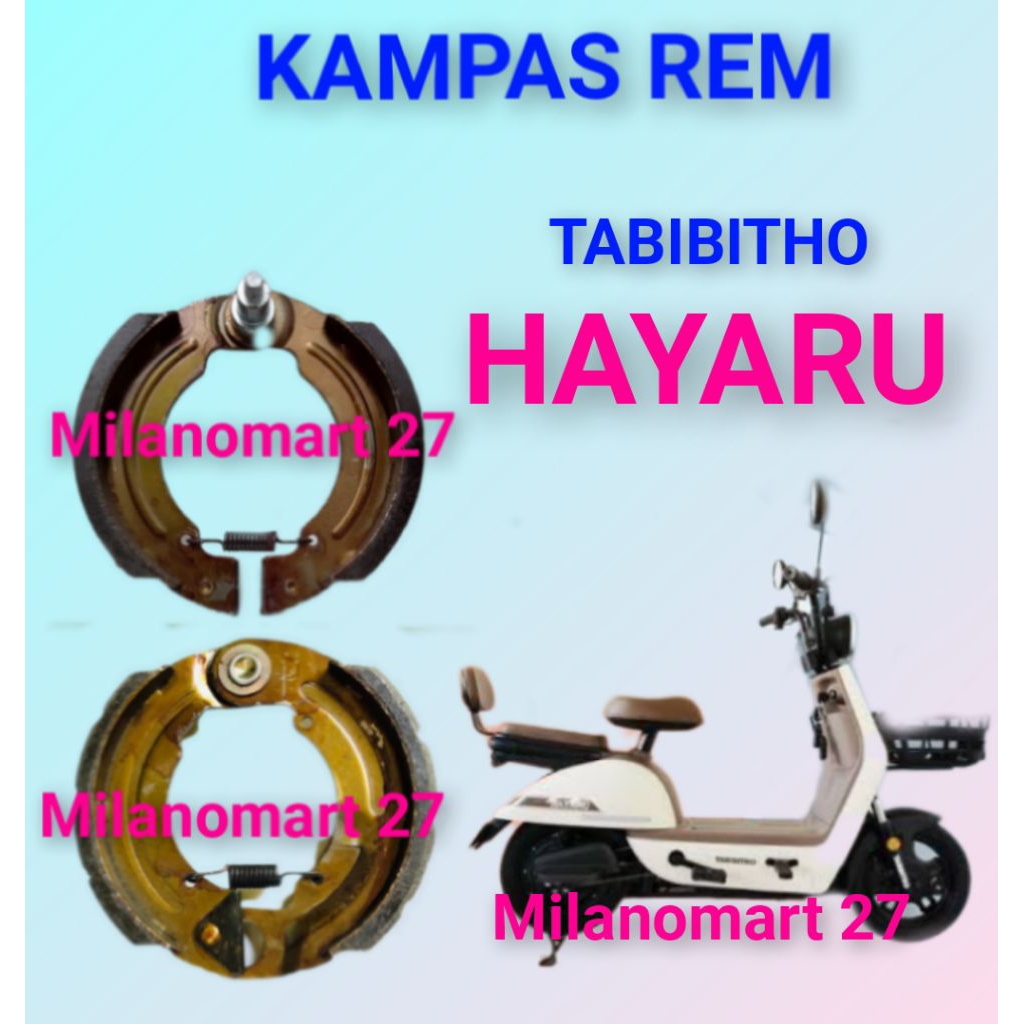 kampas rem TABIBITHO HAYARU kampas rem sepeda listrik tabibitho hayaru