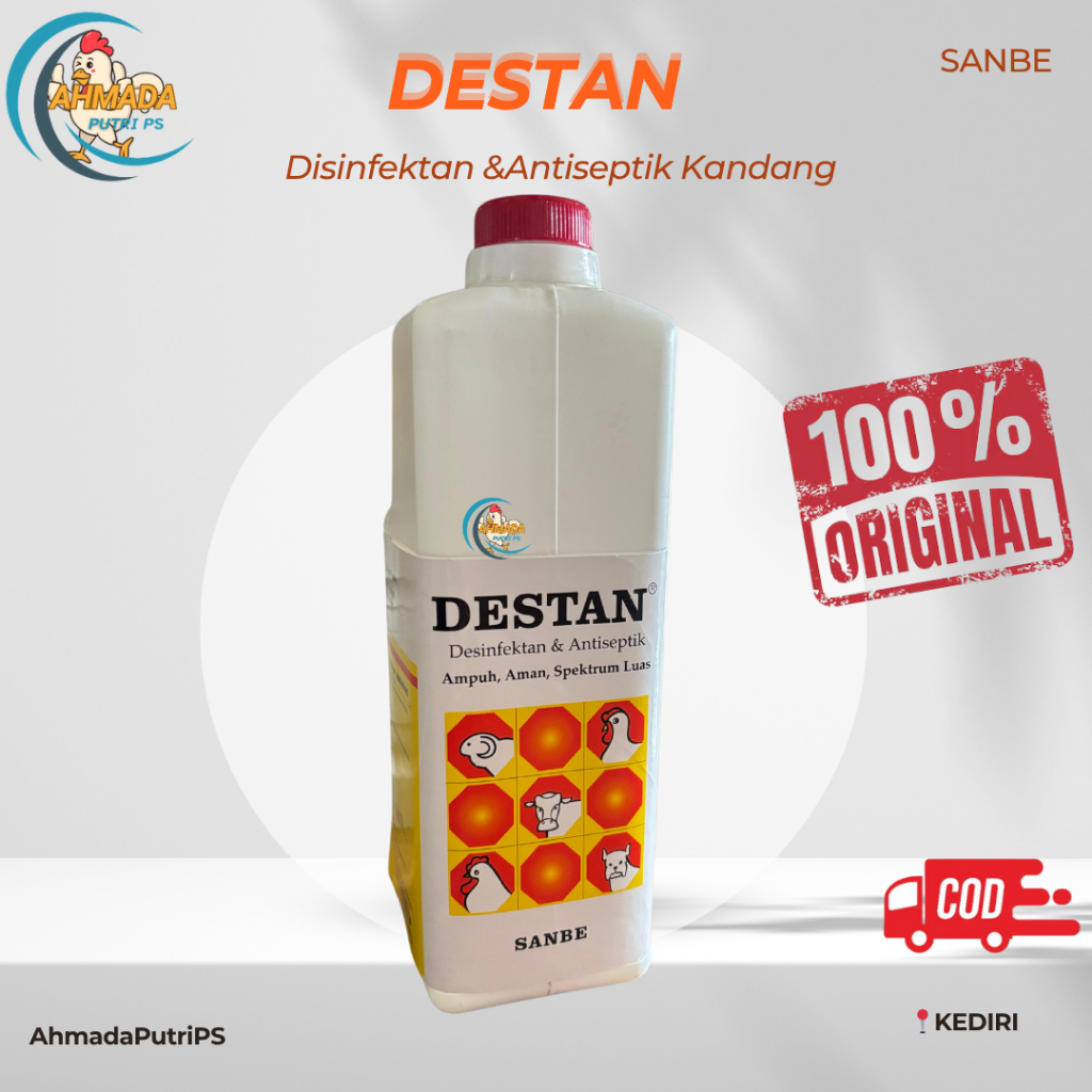 DESTAN 1 LITER SANBE - Desinfektan untuk Kandang & Peralatan Peternakan Ayam
