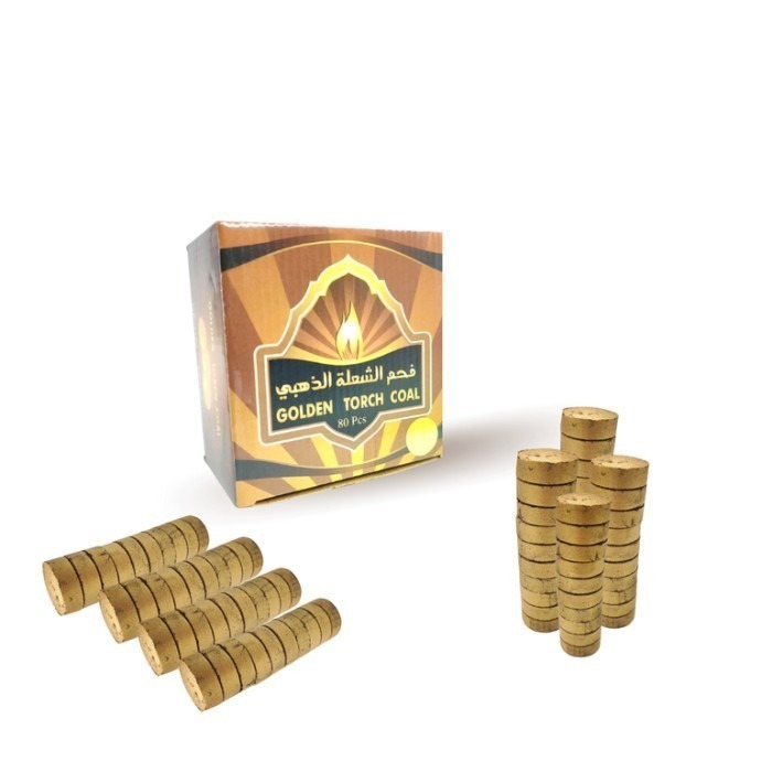 Arang Magic Gold Premium Golden Torch Charcoal – Arang Emas Langsung Nyala untuk Bakar Dupa & Bukhur