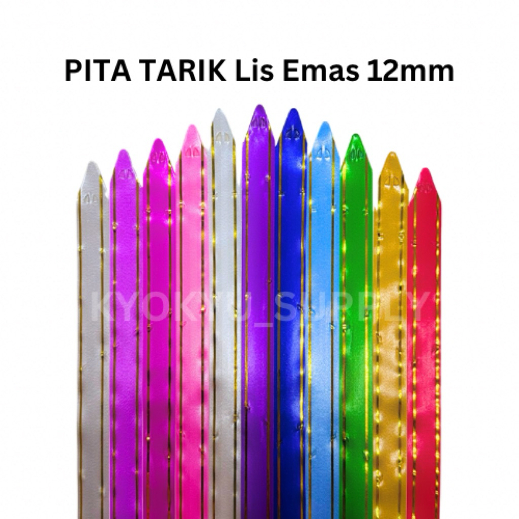 

PITA TARIK LIS EMAS 12mm
