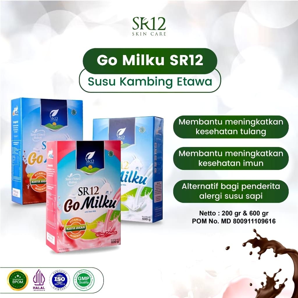 

GO MILKU SR12 SUSU KAMBING ETAWA 200gr & 600gr HALAL BPOM MENINGKATKAN KESEHATAN IMUN TUBUH MELANCARKAN ASI
