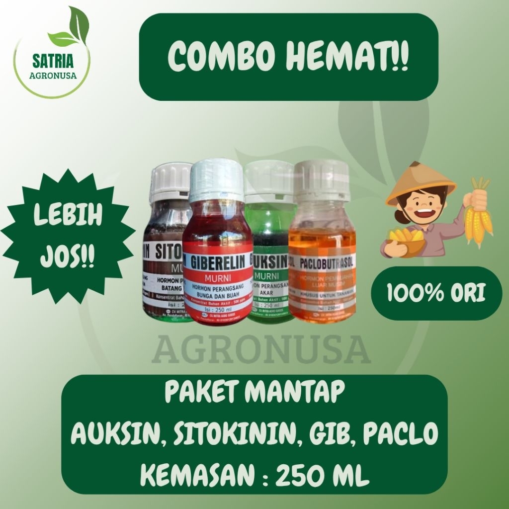ZPT AUKSIN, SITOKININ, GIBERELIN, PACLOBUTRASOL 250 ML / PAKET HEMAT