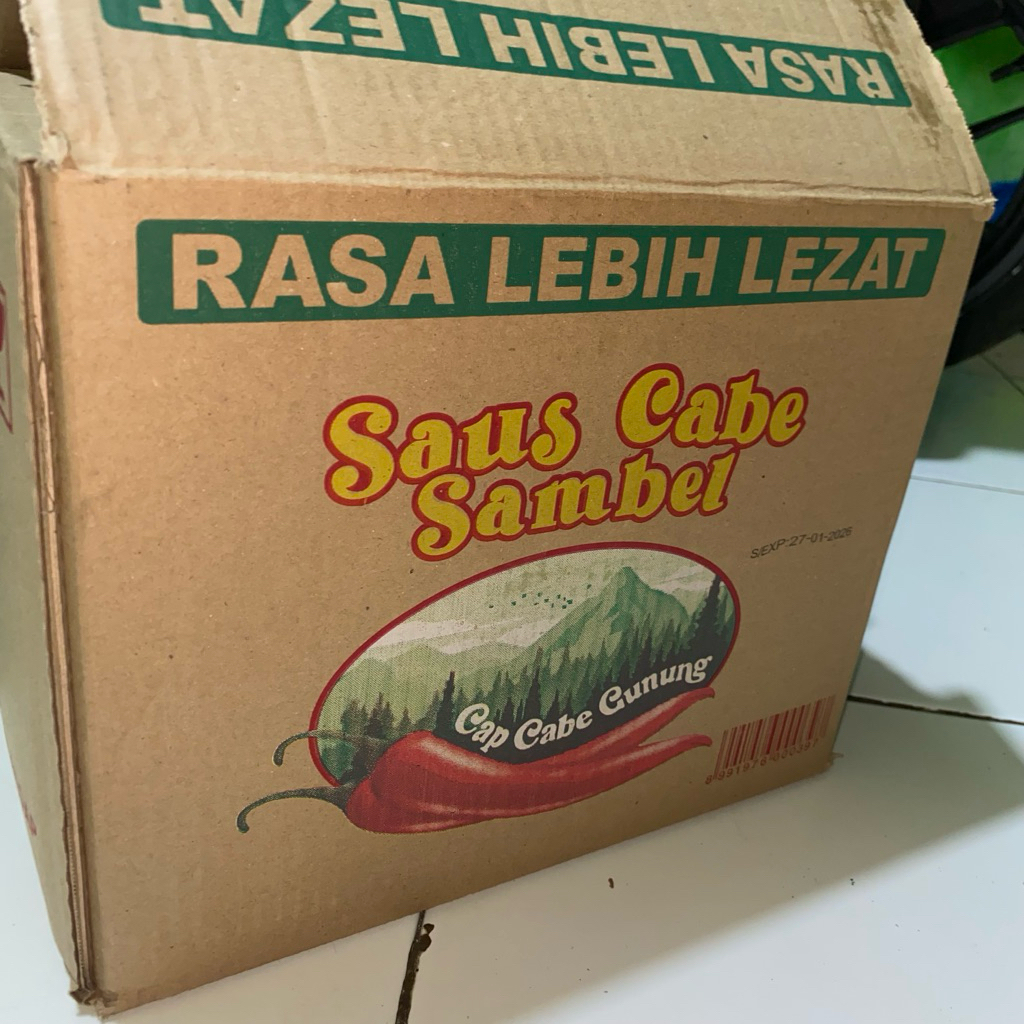 

Saus Cabe Cap Cabe Gunung 1 dus(24 bungkus)