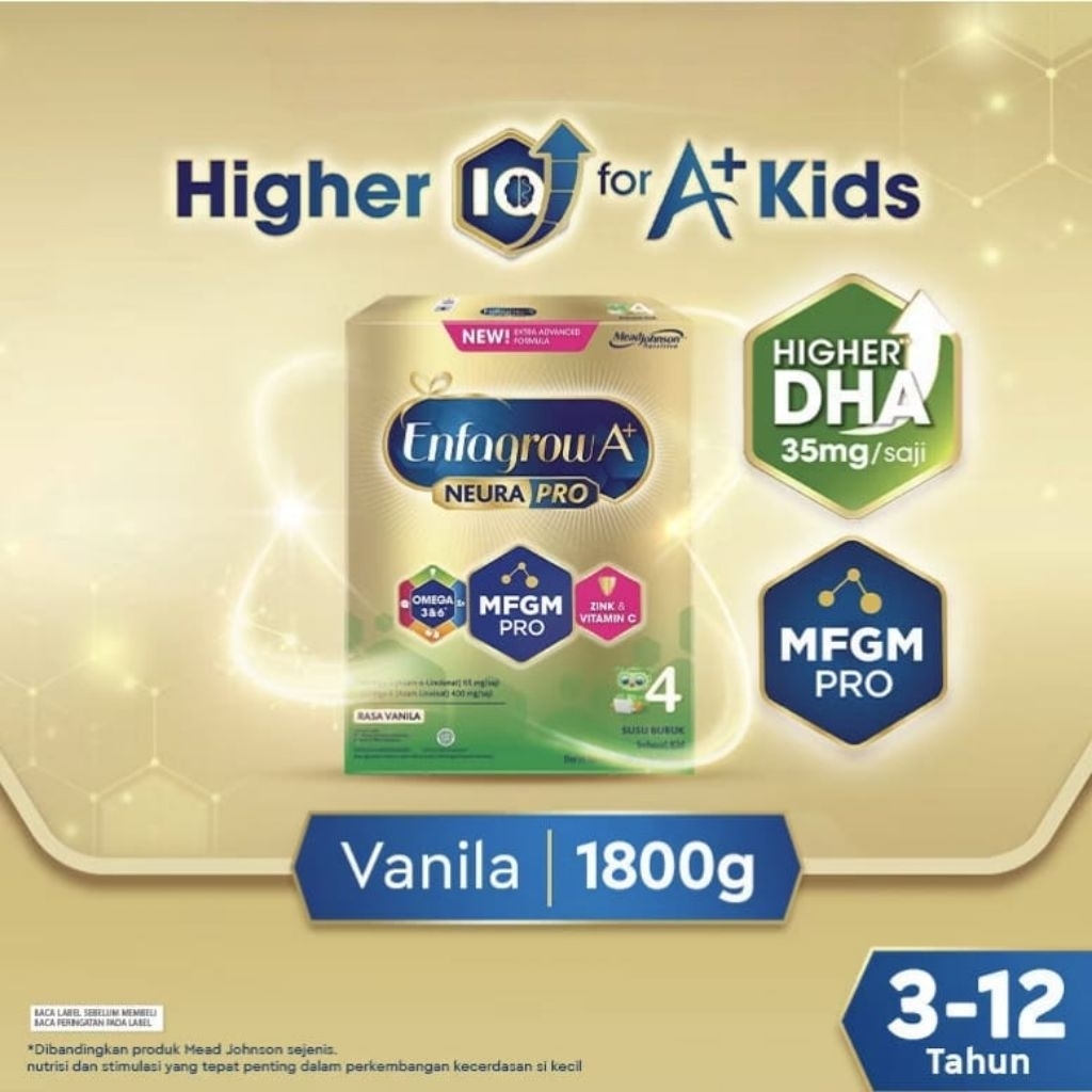 

Enfagrow A+ 4 Vanila 1800gr (3-12Tahun) Susu Enfagrow