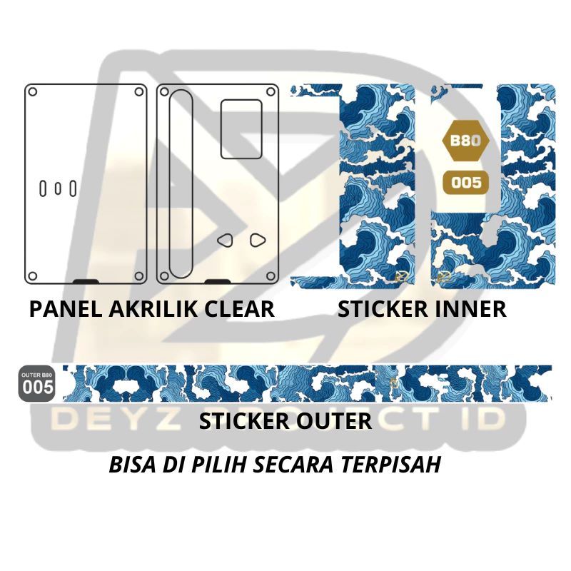 

1Set stiker Dan Acrylik Anti Gores