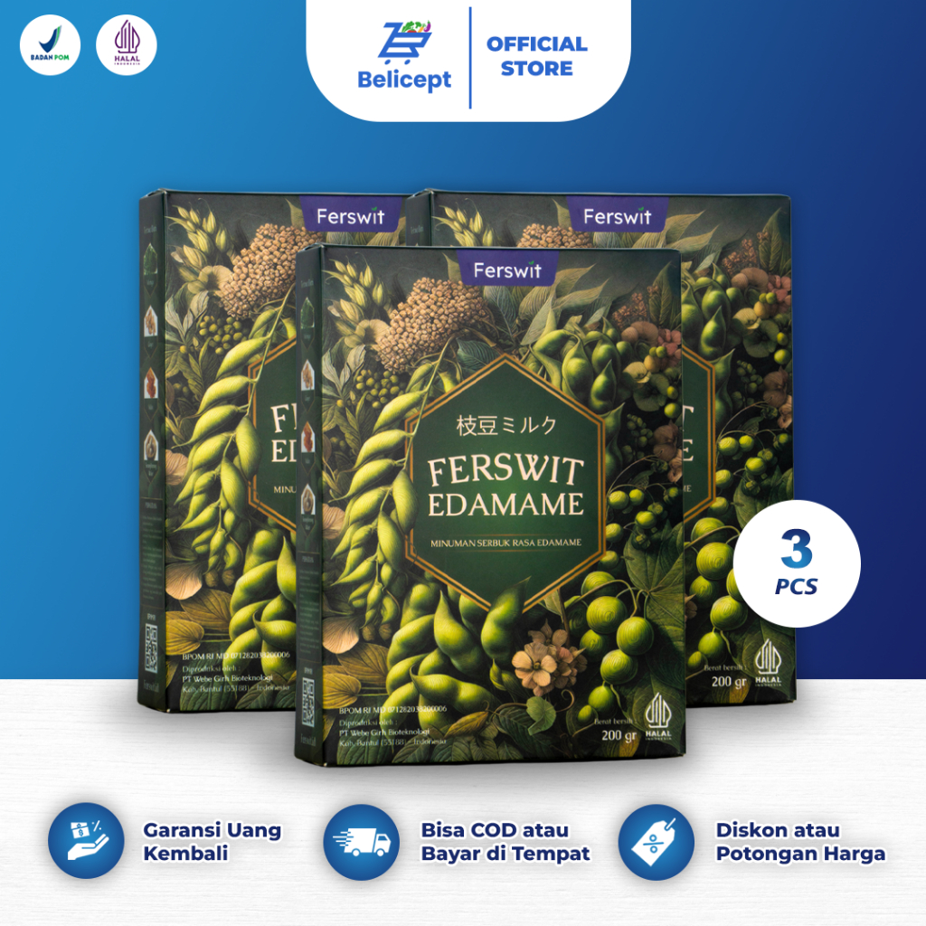 

Ferswit Susu Edamame Jepang 200 Gram Paket 3 Box - Belicept