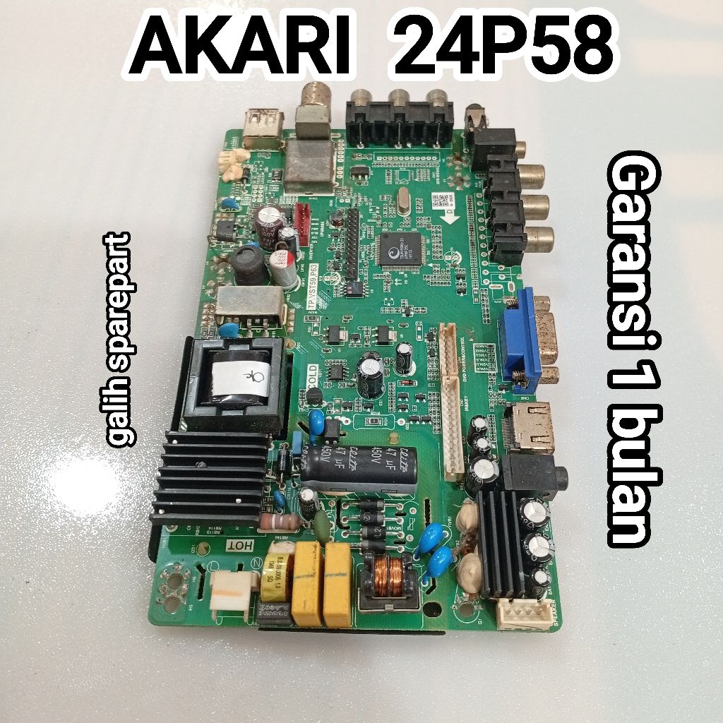 MAINBOARD TV AKARI 24P58 MB - MODUL - MOBO - MOTHERBOARD TV AKARI