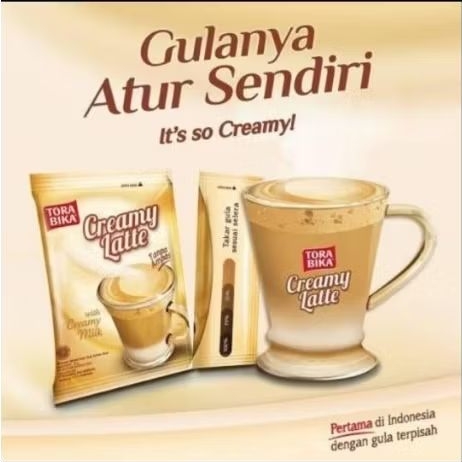 

Torabika Creamy Latte Renceng 10sachet free sendok