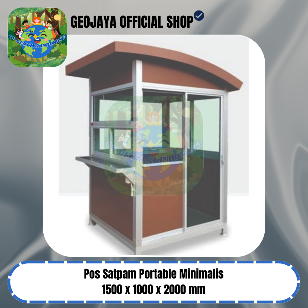 Pos Satpam Portable Minimalis - 1500 x 1000 x 2000 mm