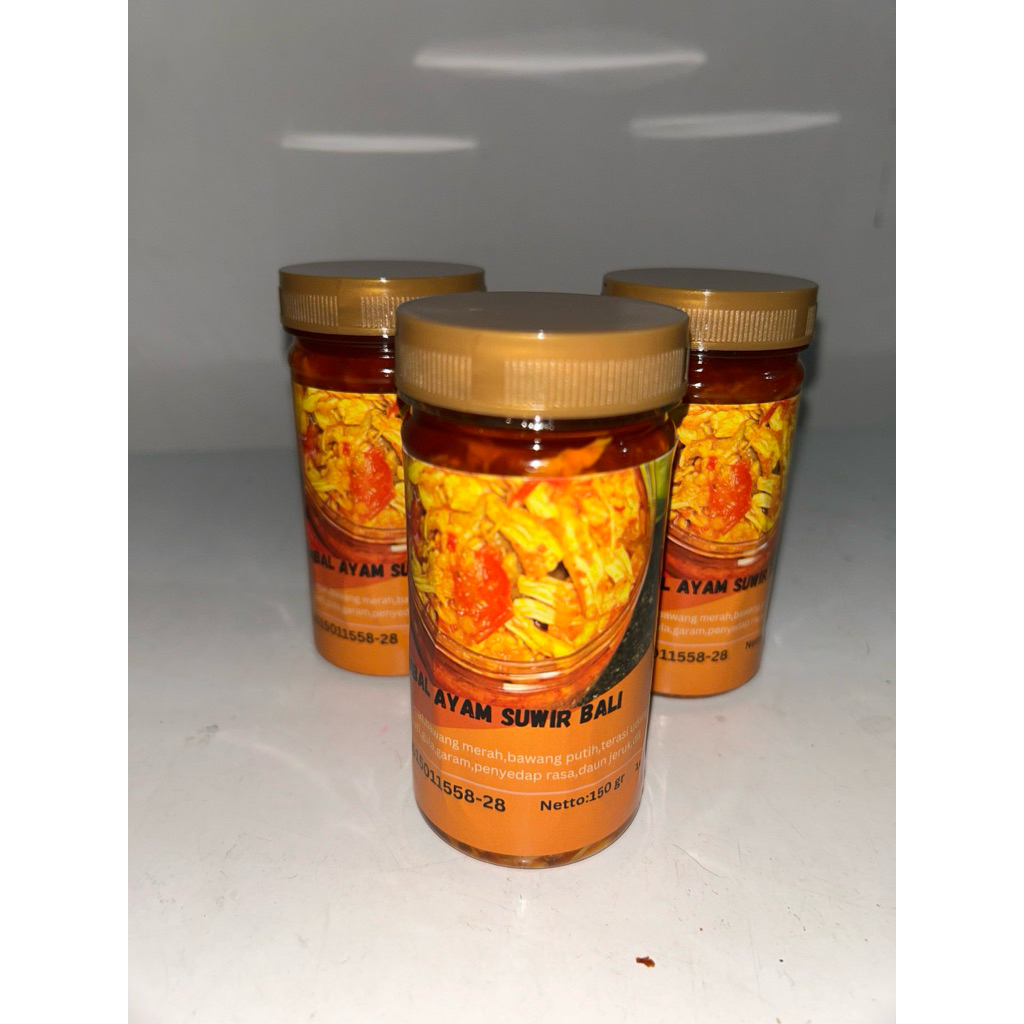 

sambal ayam suwir full ayam tidak pelit kemasan botol 200ml
