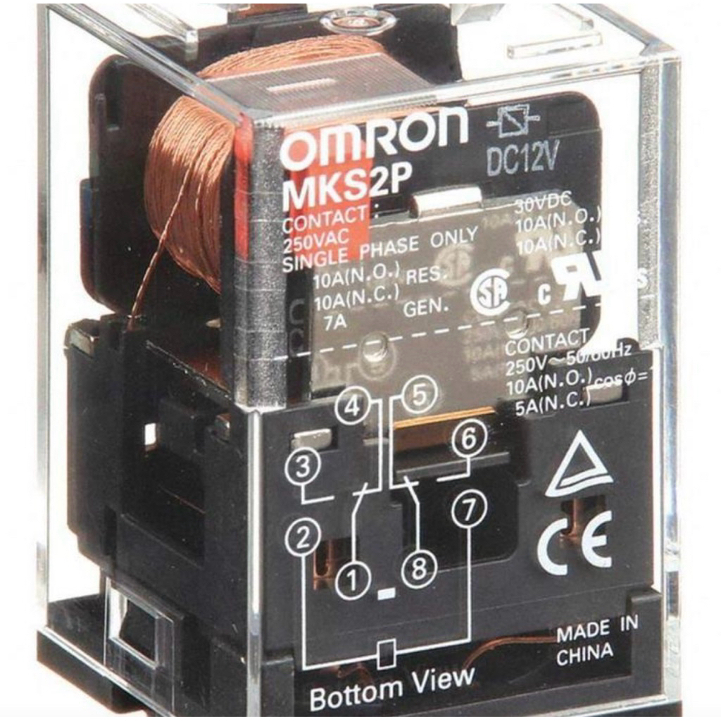 relay omron mks2p dc 12v original omron relay MKS2P dc12 volt