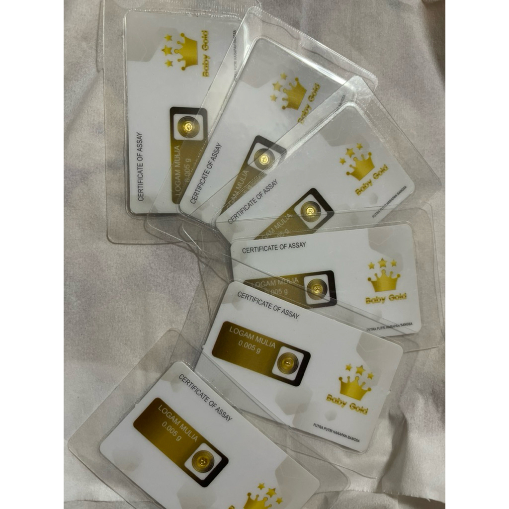 Baby Gold emas murni logam mulia 0,005gram