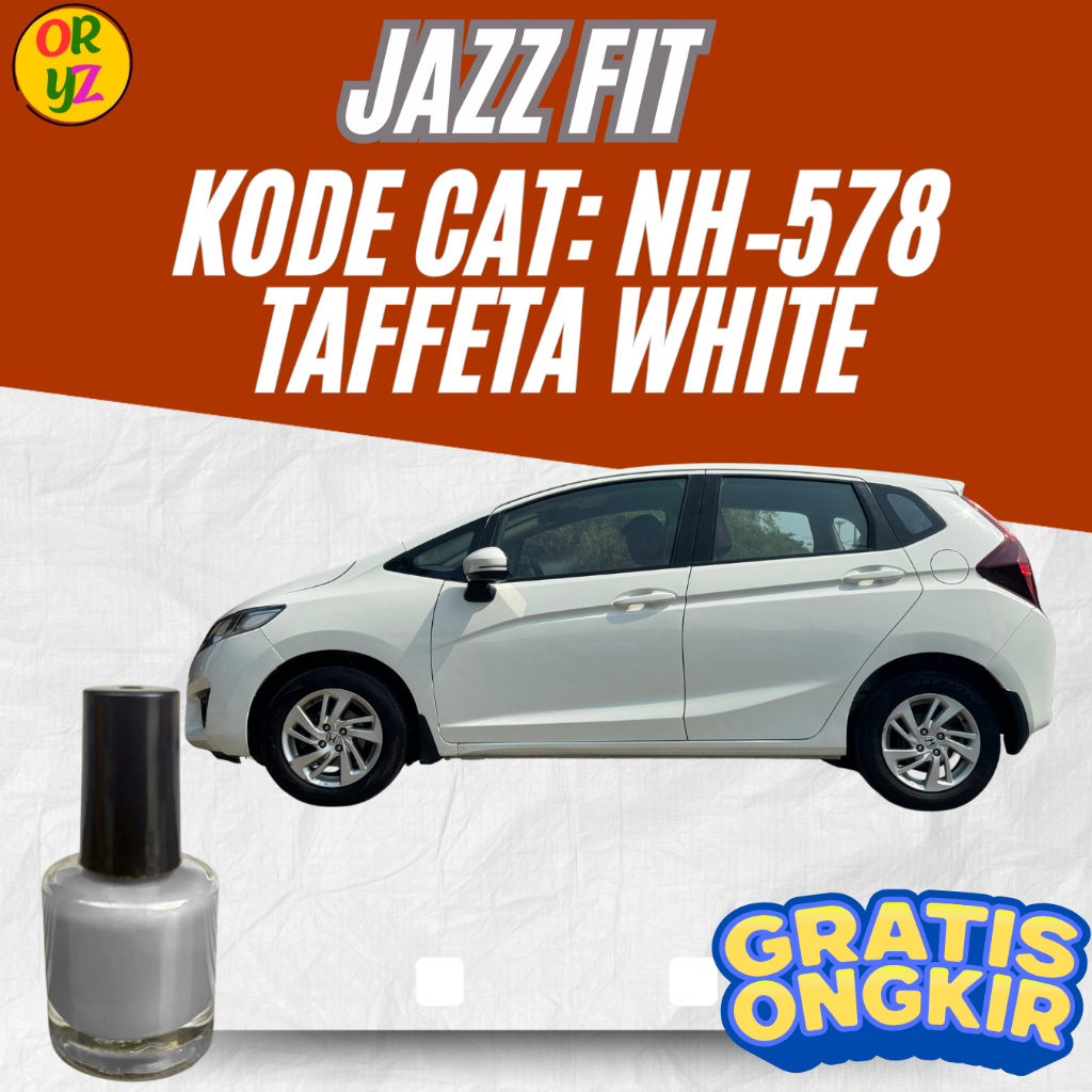 Cat Oles Baret Honda Jazz | Warna Taffeta White NH-578