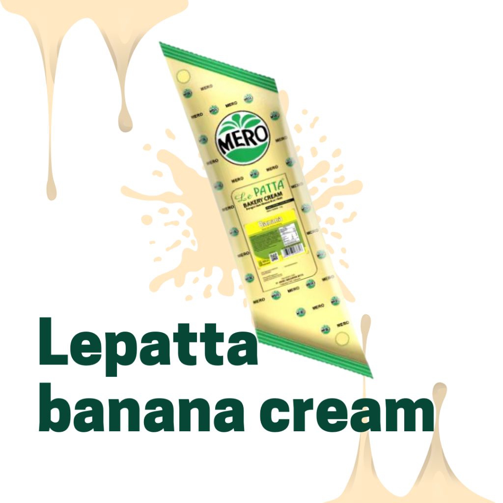 

Mero Le Patta Bakery Cream Bahan Isian Roti 1kg / Filling cream / filling roti sus / filling roti