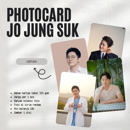 [1PCS] PHOTOCARD JO JUNG SUK | PHOTOCARD KPOP | PHOTOCARD DRAKOR | PHOTOCARD DRACIN