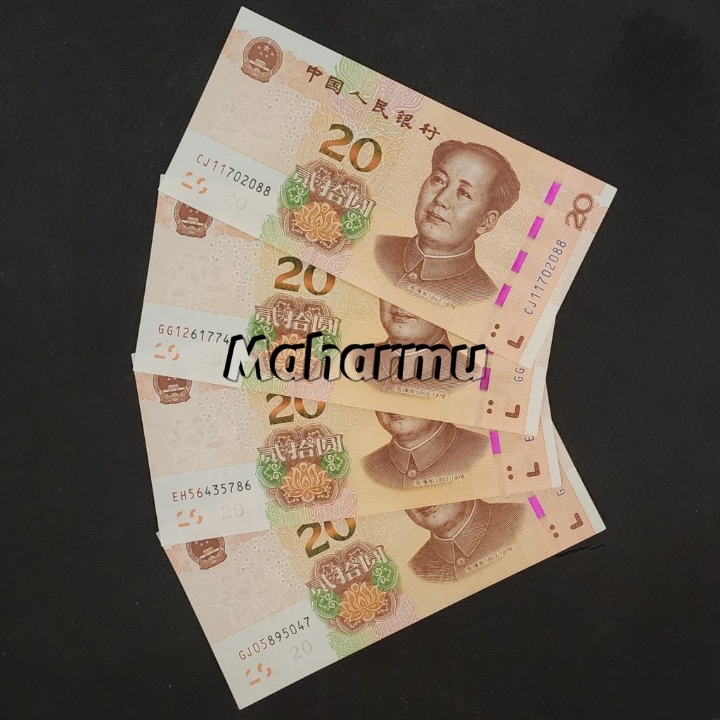 China Yuan Uang Asing Kuno 20 Yuan New Series