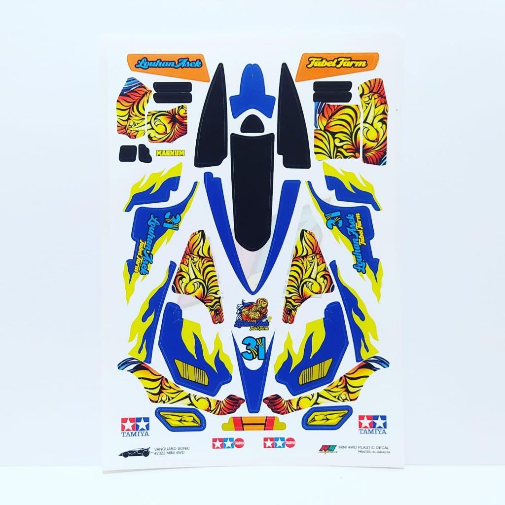 Stiker Victory Magnum - Louhan Asek - Body Biru - Vinnyl
