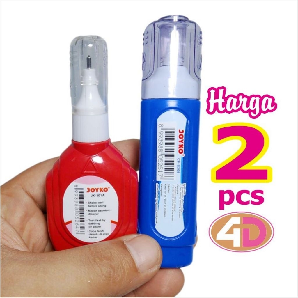 

PROMO TIP-X, TIPEX, TIP EX, TIPE - X, CORRECTION PEN JOYKO HARGA 2 PCS